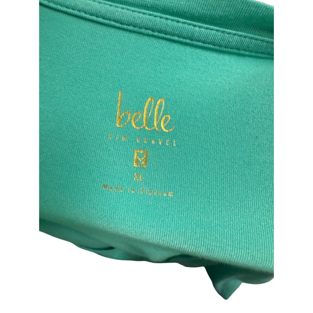 Belle by‎ Kim Gravel, V-neck T-shirt, Seafoam Green, Women's, Size XL - Picture 3 of 4